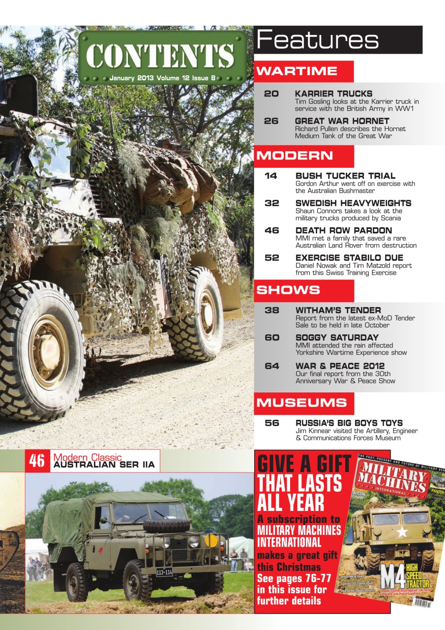 Military Machines International Preview Pages