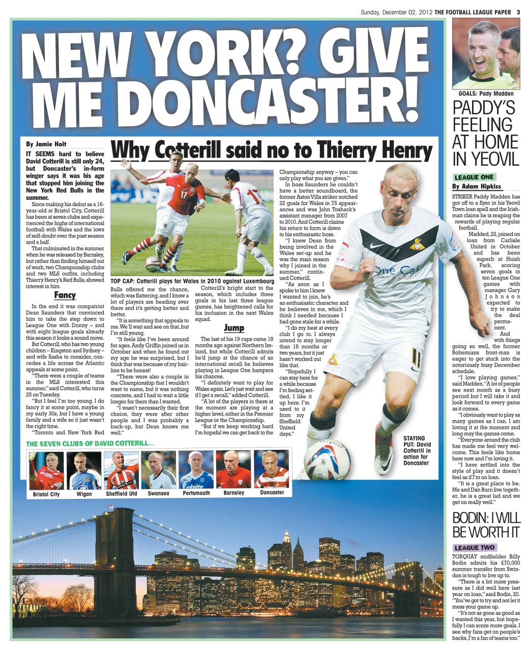 The Football League Paper Preview Pages