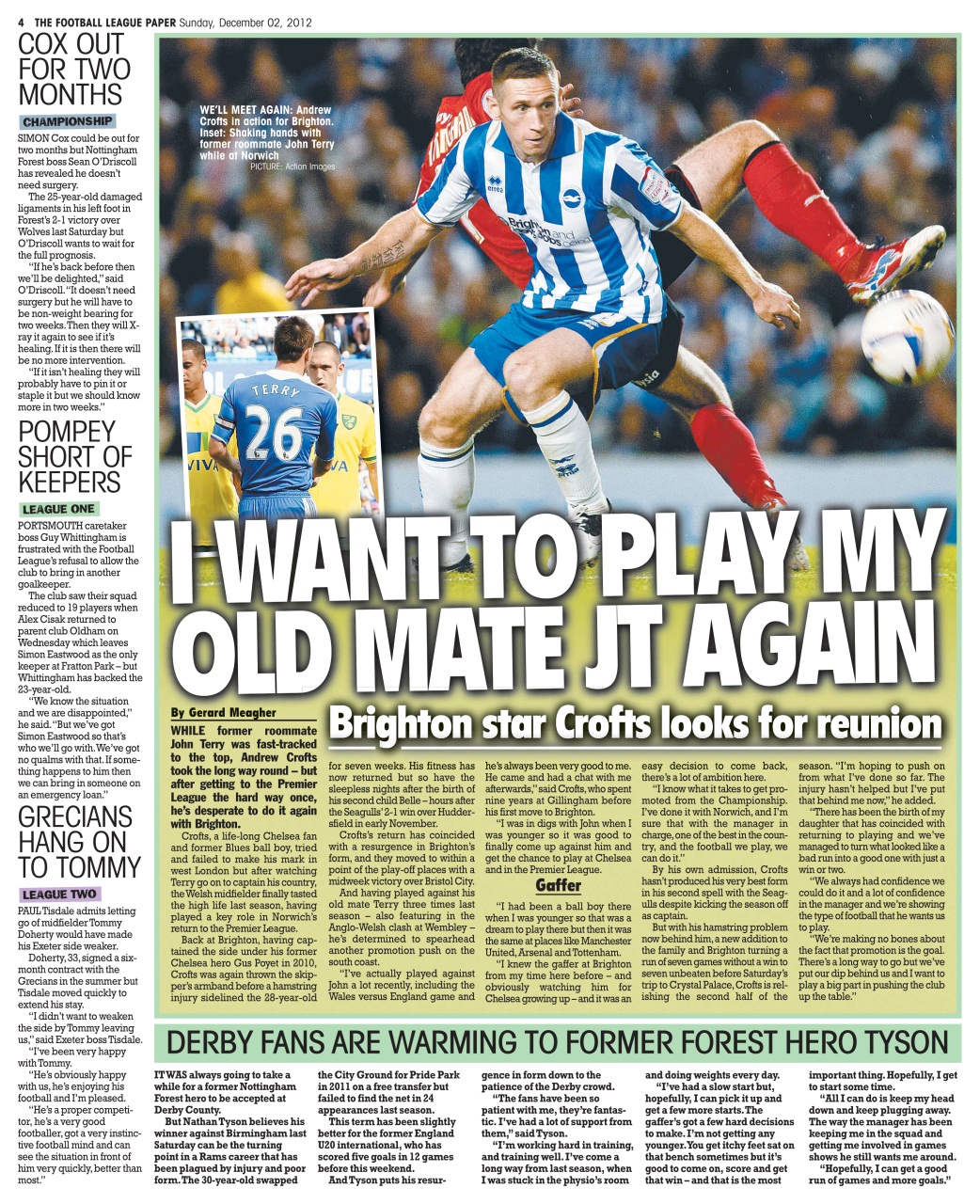 The Football League Paper Preview Pages