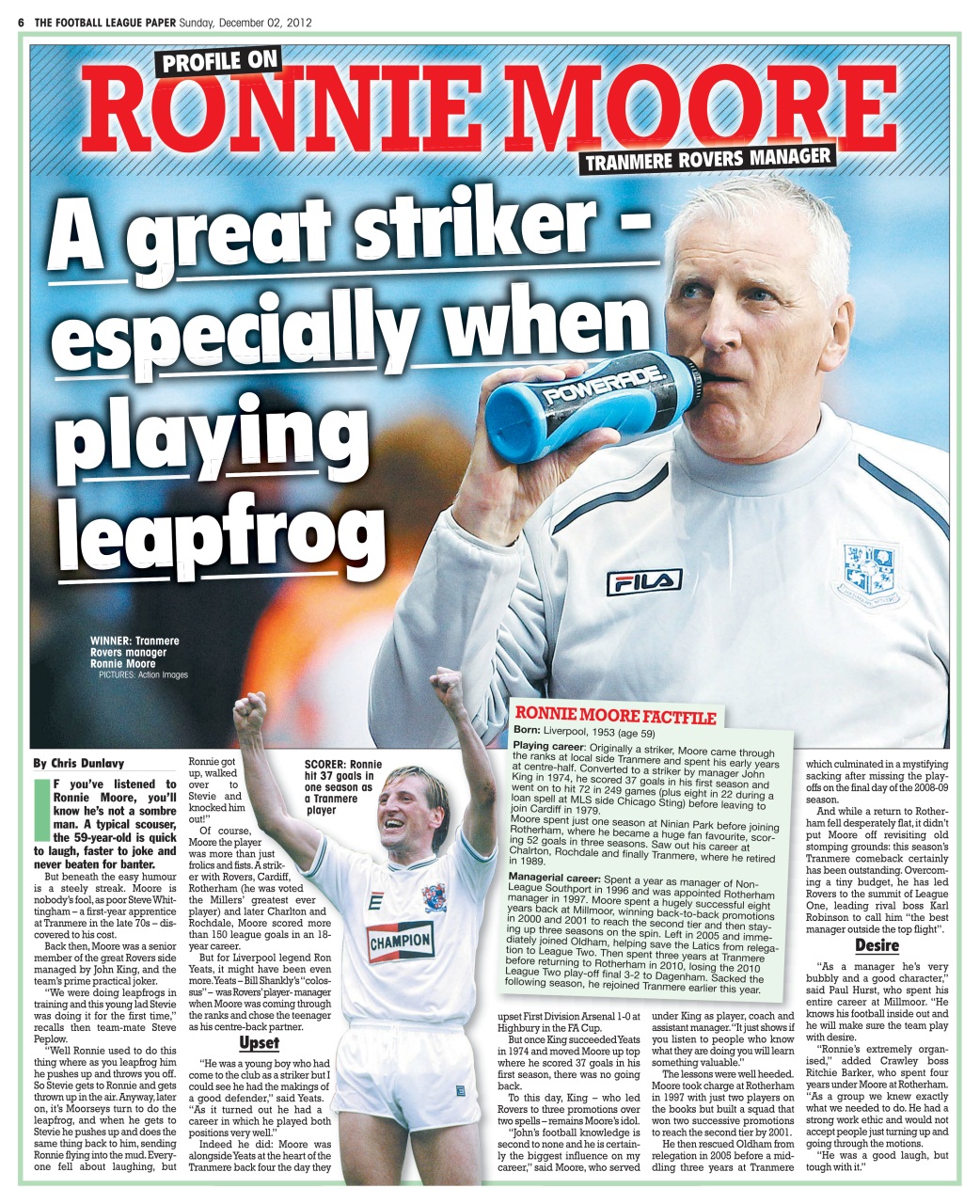 The Football League Paper Preview Pages