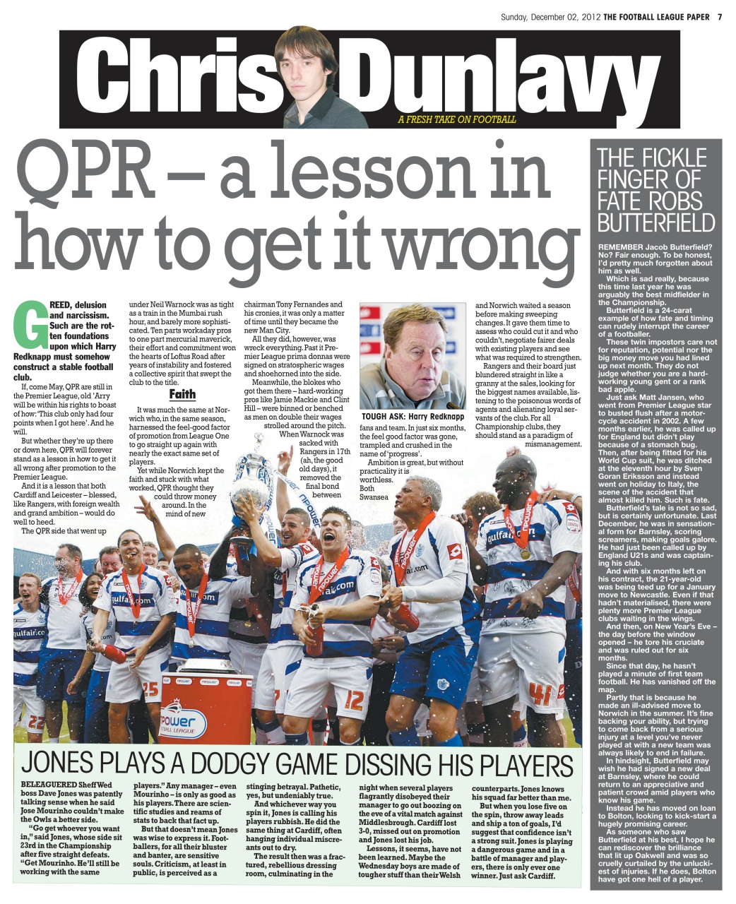 The Football League Paper Preview Pages