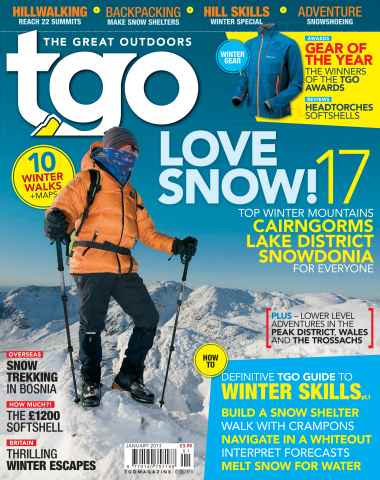 TGO - The Great Outdoors Magazine issue January - Love Snow! Special