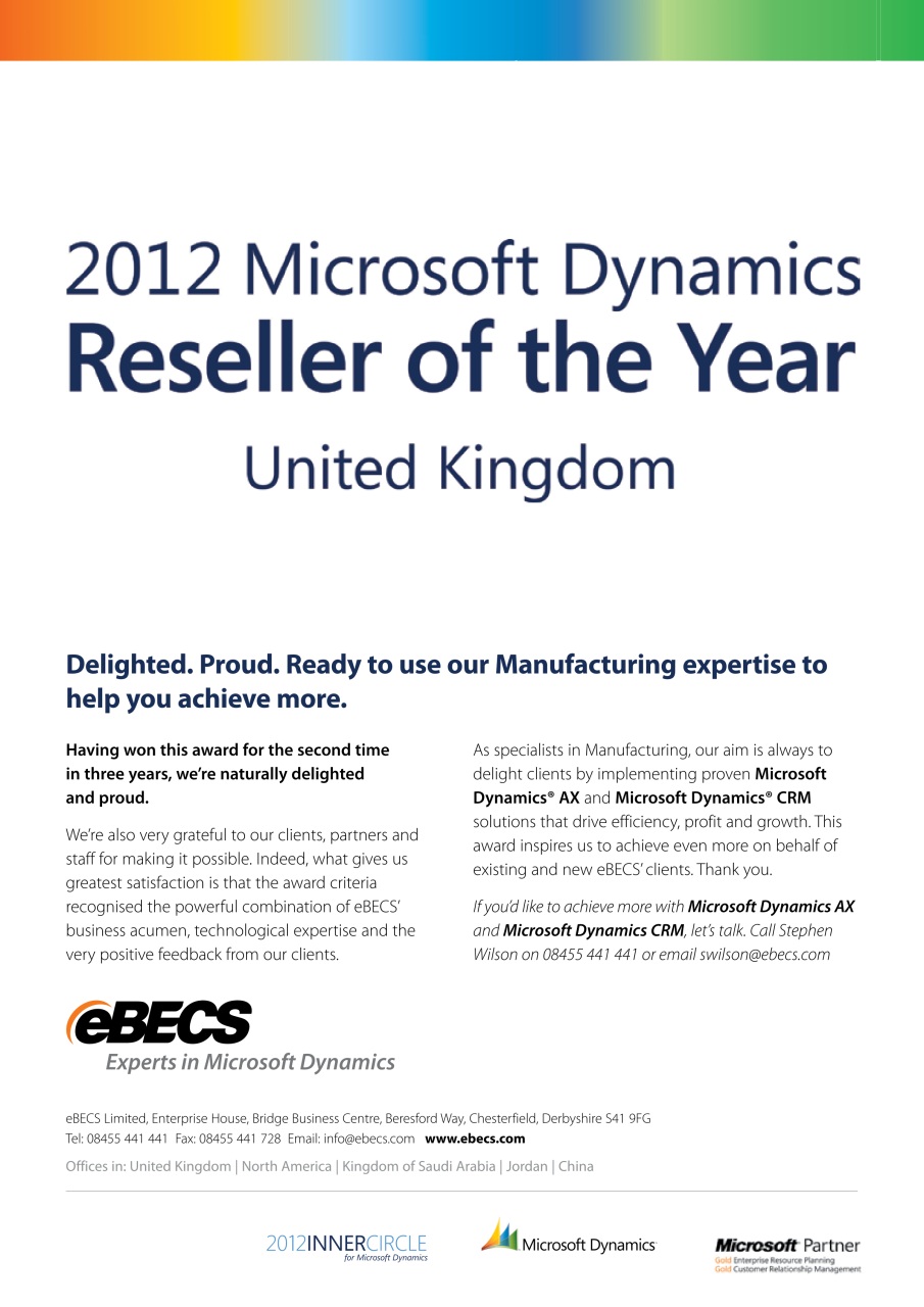 The Manufacturer Preview Pages