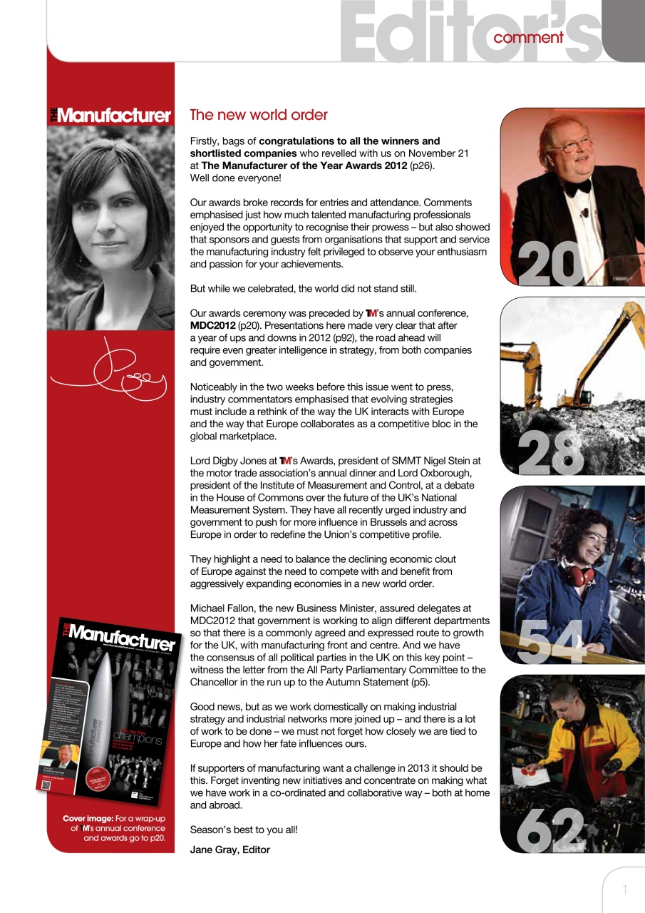 The Manufacturer Preview Pages