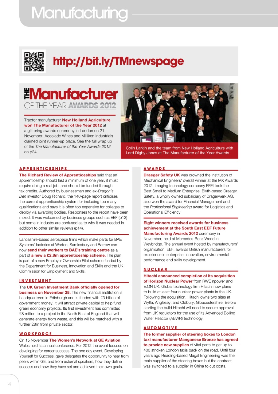 The Manufacturer Preview Pages