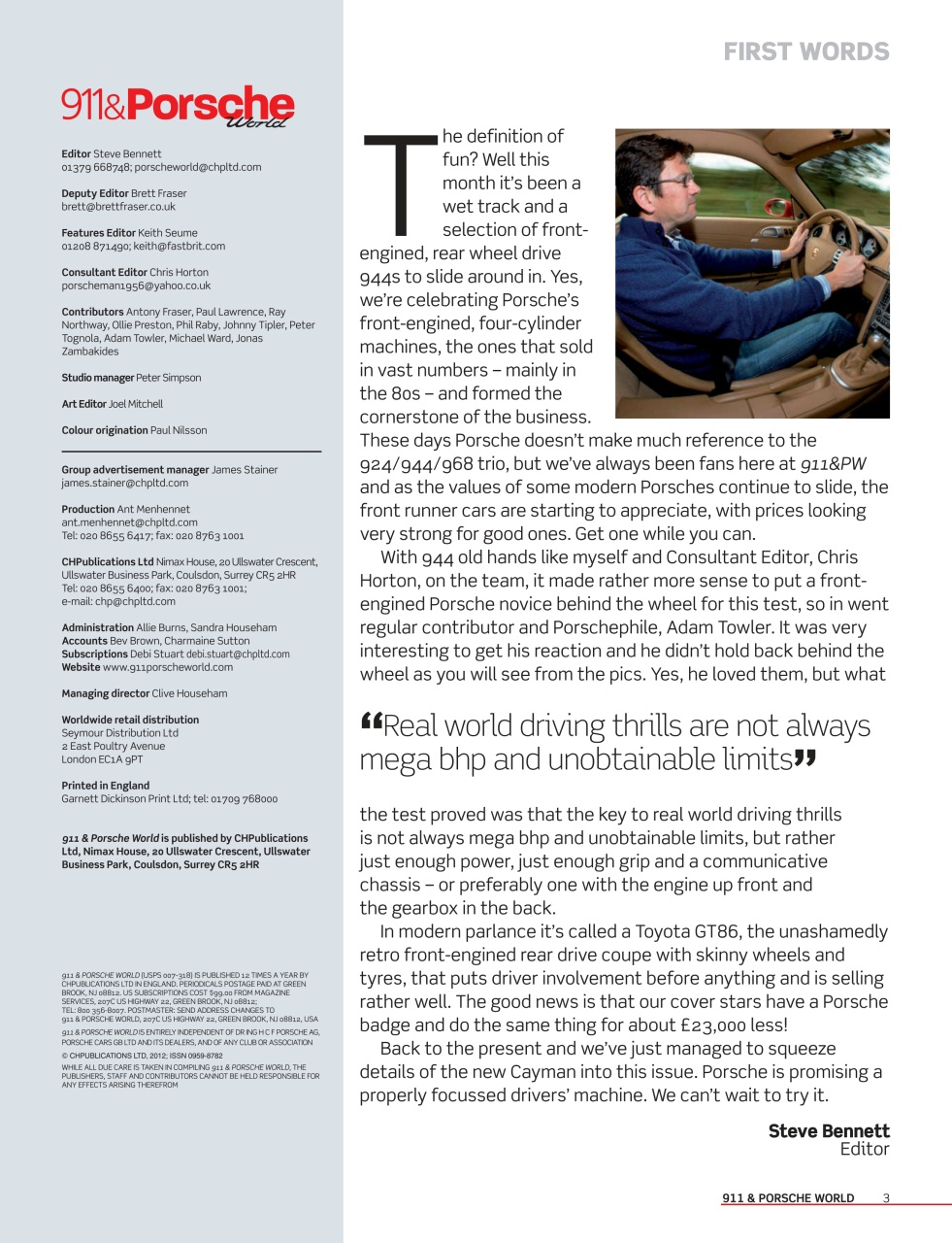 911 & Porsche World Preview Pages