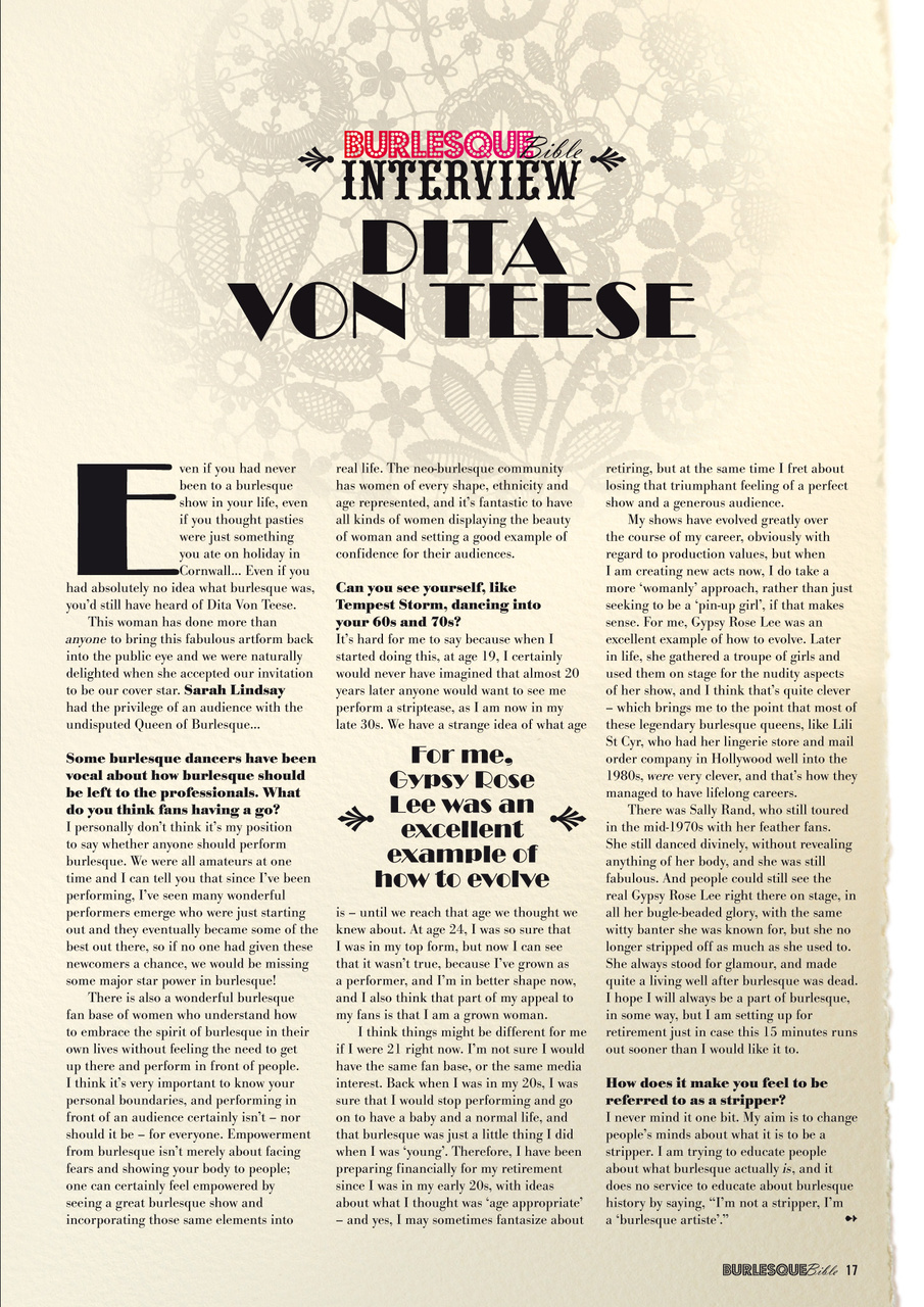 Burlesque Bible Preview Pages