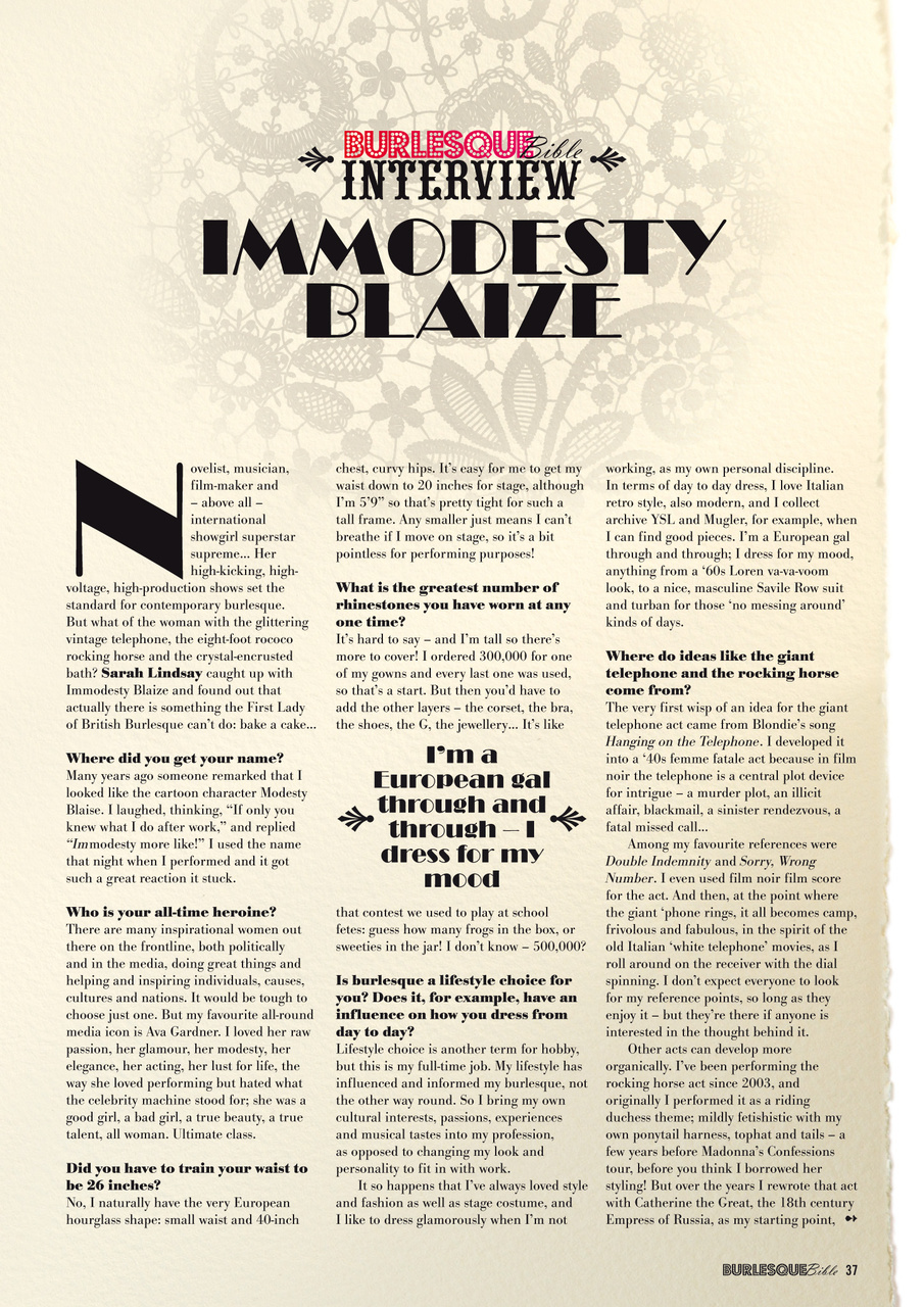 Burlesque Bible Preview Pages