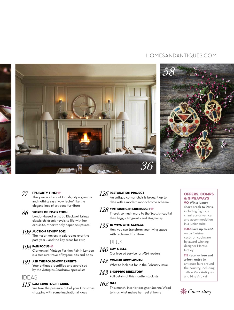 Homes & Antiques Magazine Preview Pages
