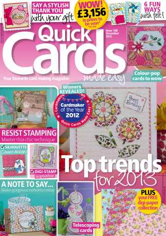 Quick Cards Made Easy issue December 2012