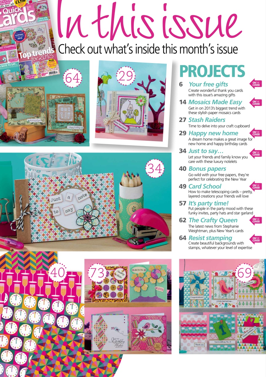 Quick Cards Made Easy Preview Pages