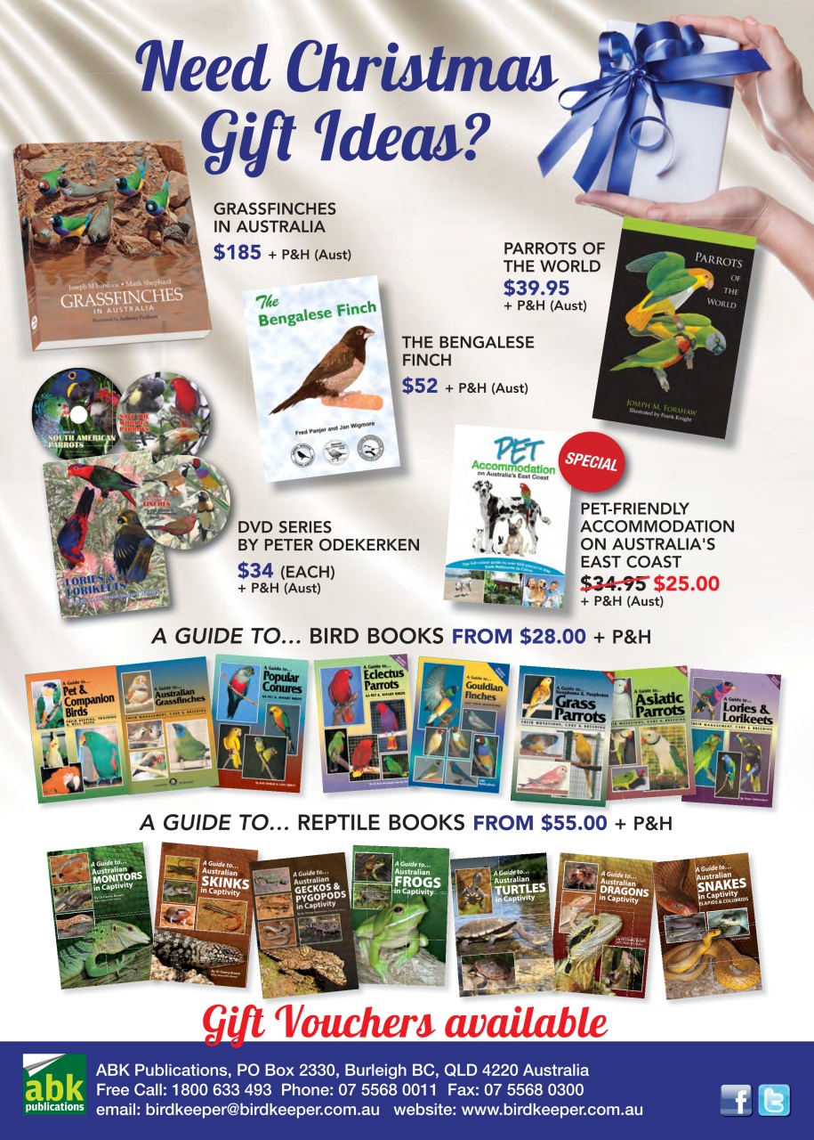 Australian Birdkeeper Magazine Preview Pages