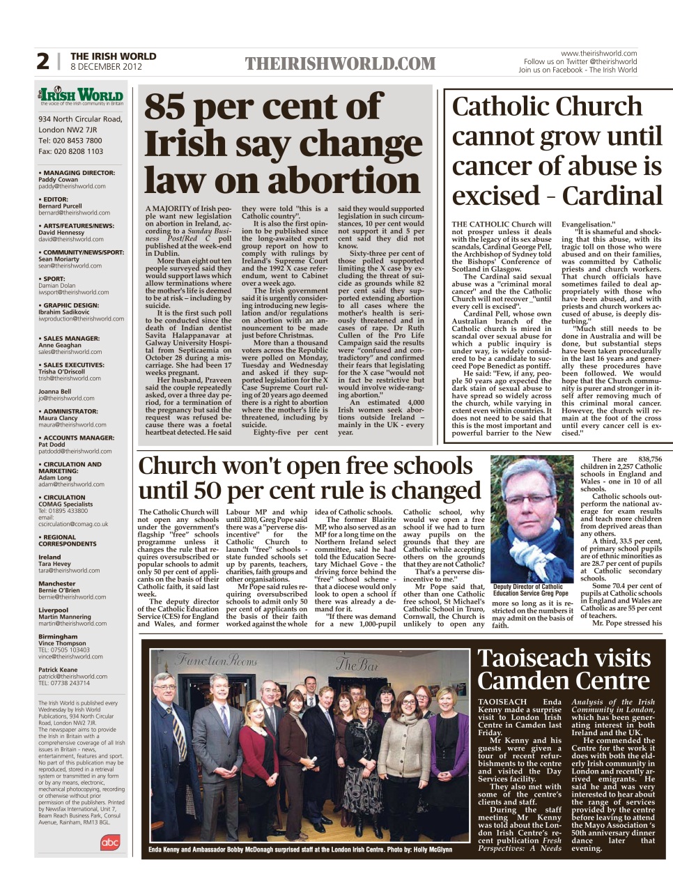 Irish World Preview Pages