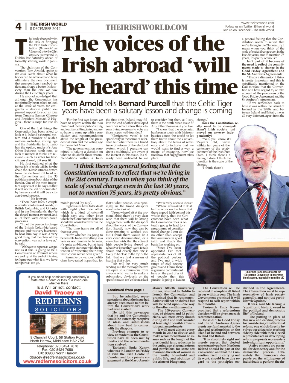 Irish World Preview Pages