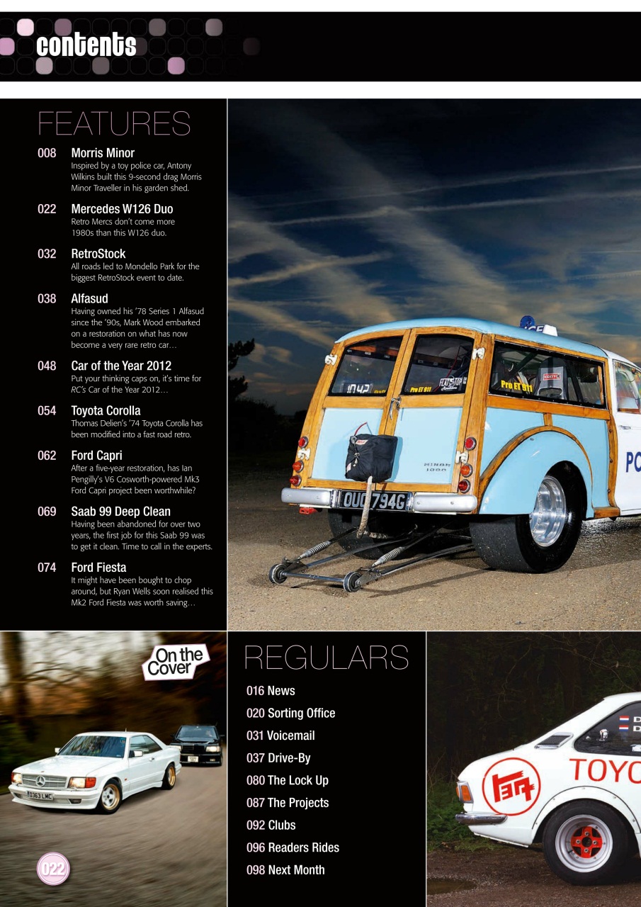Retro Cars Preview Pages