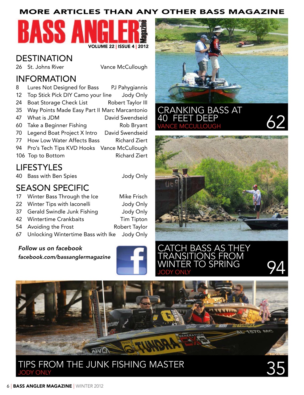 BASS ANGLER MAGAZINE Preview Pages