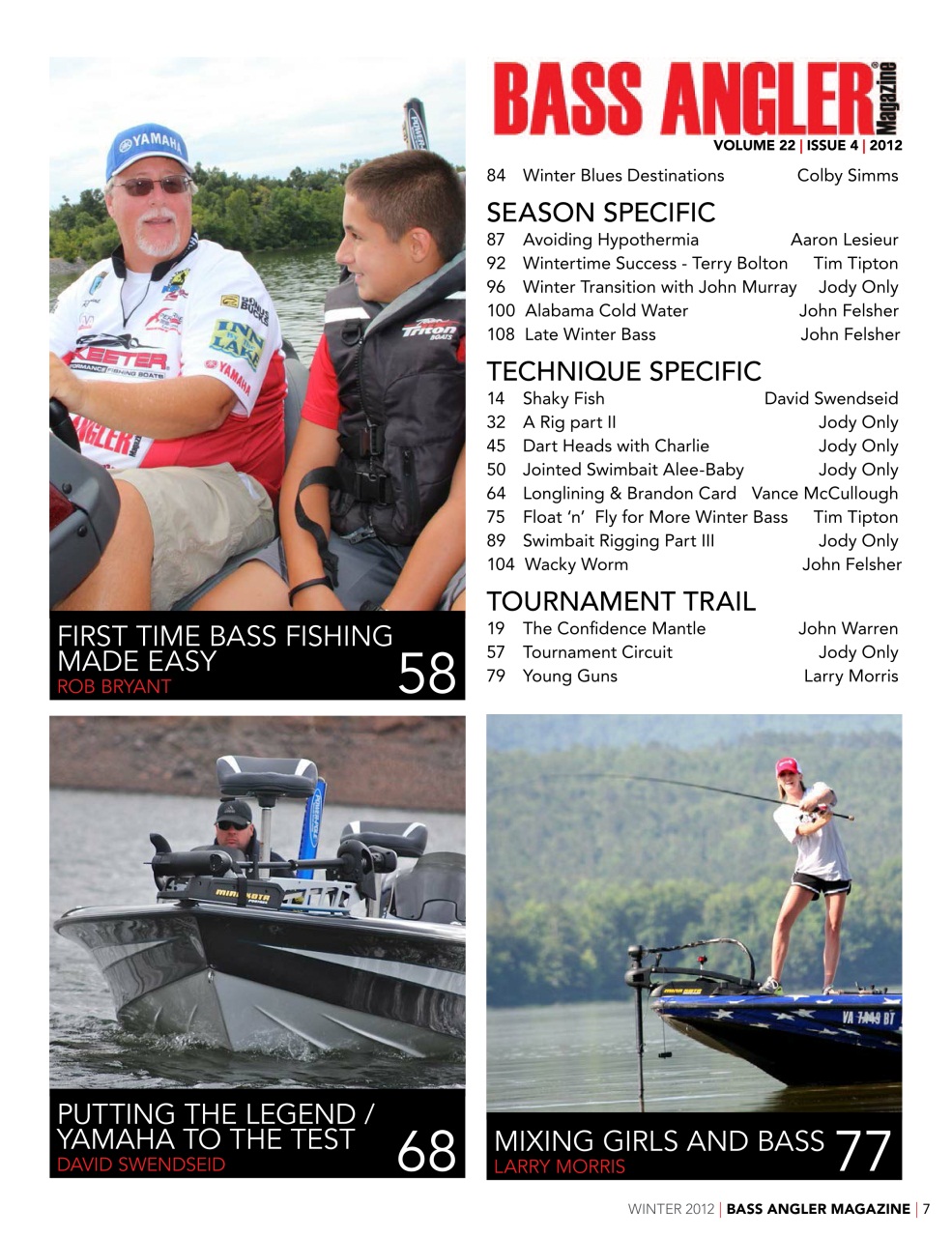 BASS ANGLER MAGAZINE Preview Pages