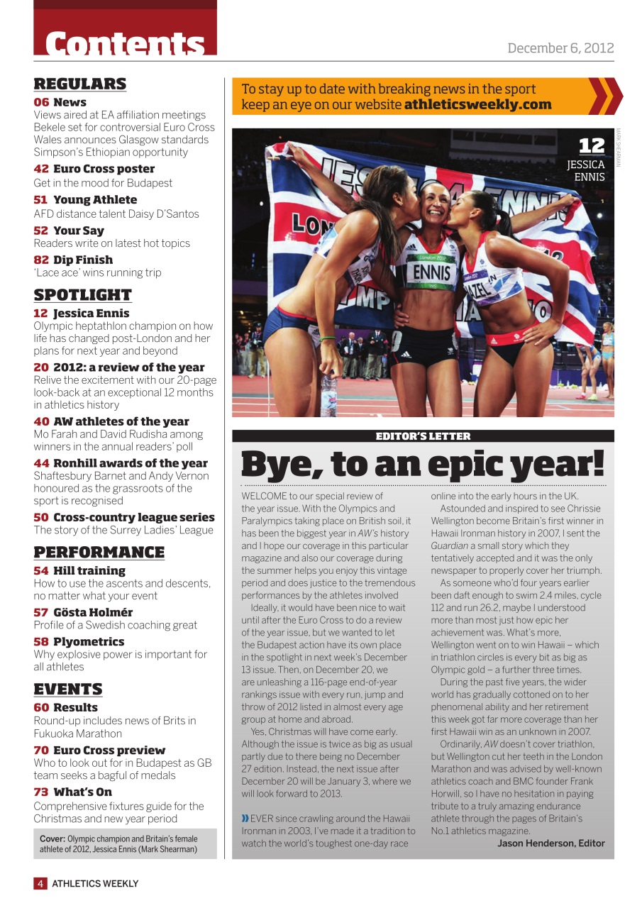 AW – Athletics Weekly Magazine Preview Pages