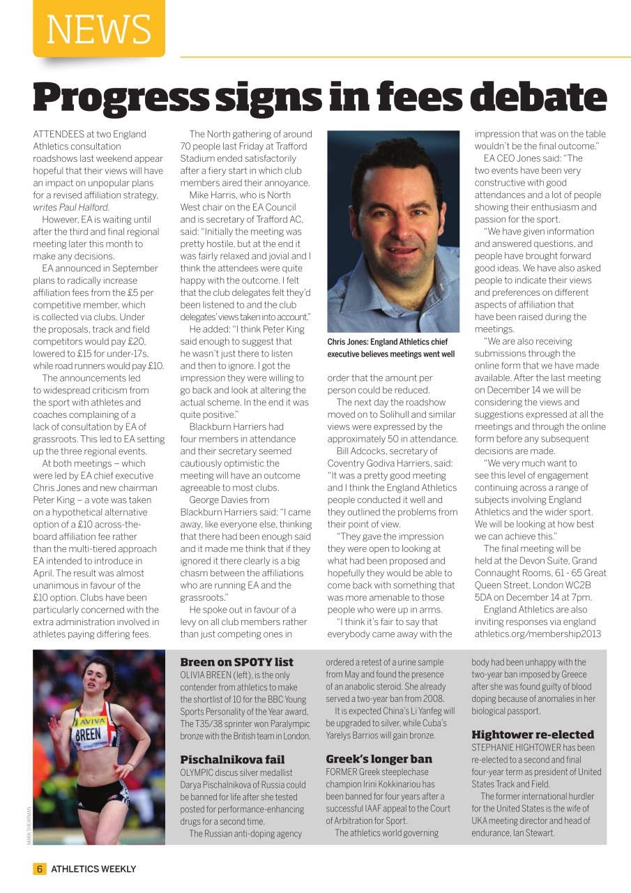 AW – Athletics Weekly Magazine Preview Pages