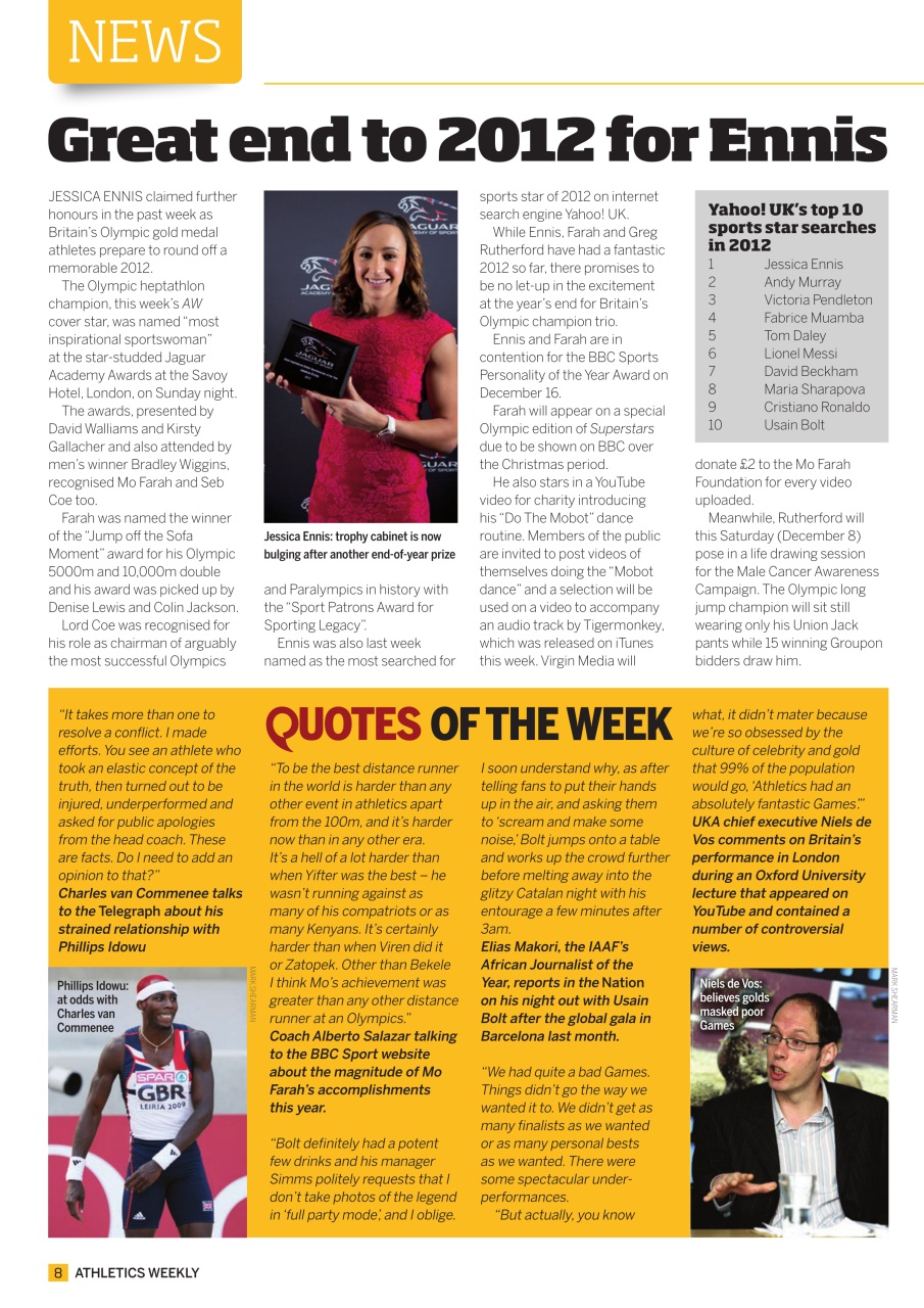 AW – Athletics Weekly Magazine Preview Pages