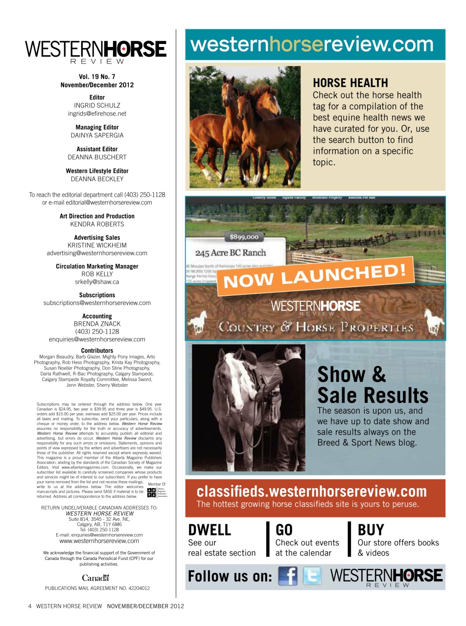 Western Horse Review Preview Pages