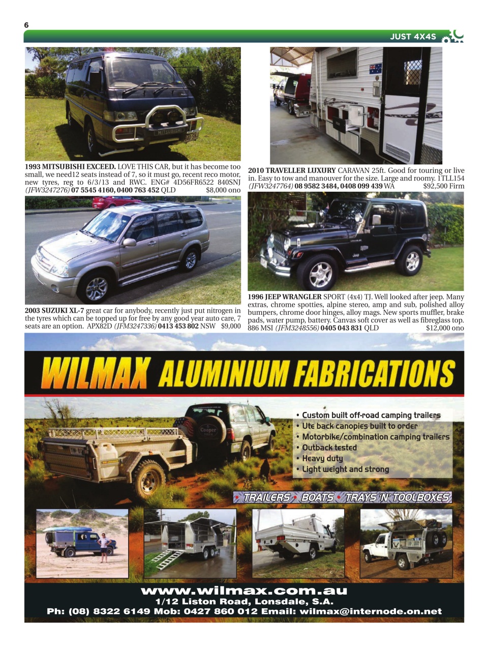 JUST 4X4S Preview Pages