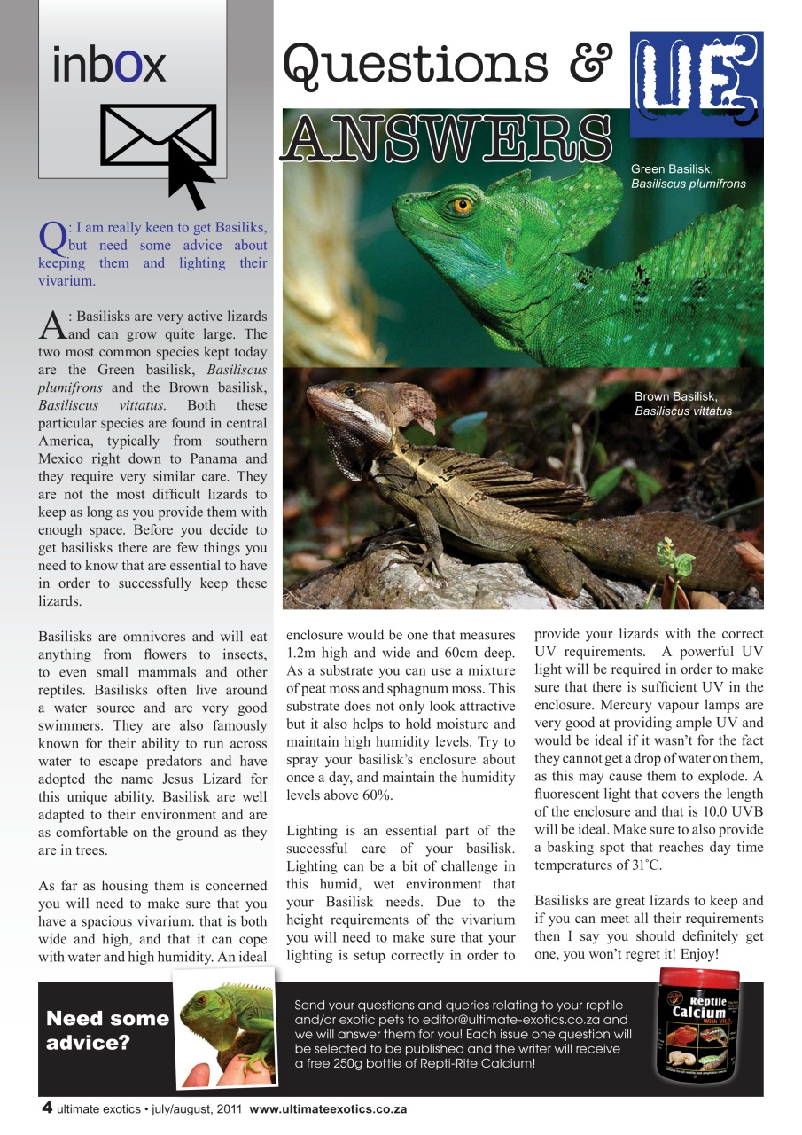 Ultimate Exotics Preview Pages