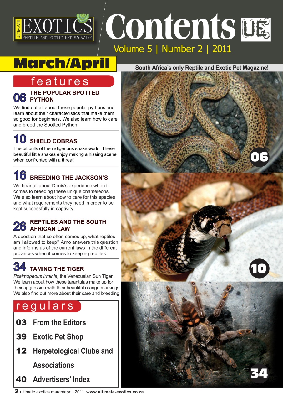 Ultimate Exotics Preview Pages