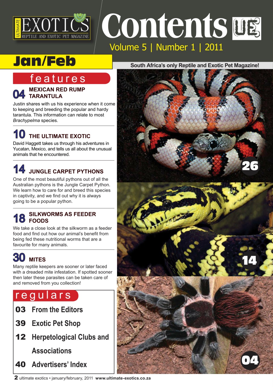 Ultimate Exotics Preview Pages