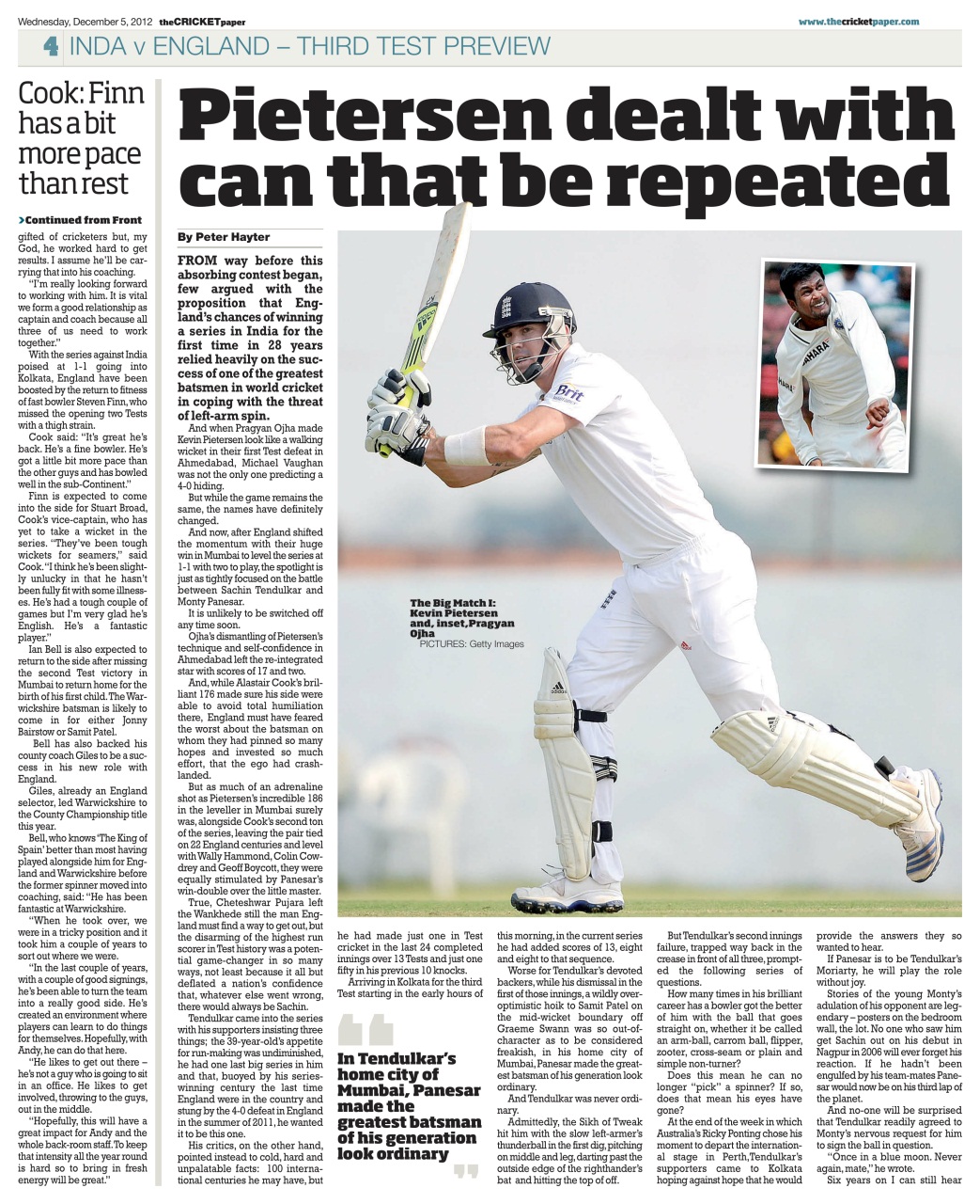 The Cricket Paper Preview Pages