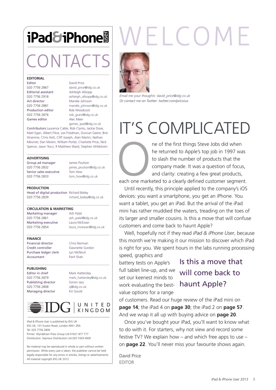 iPad and iPhone User Preview Pages