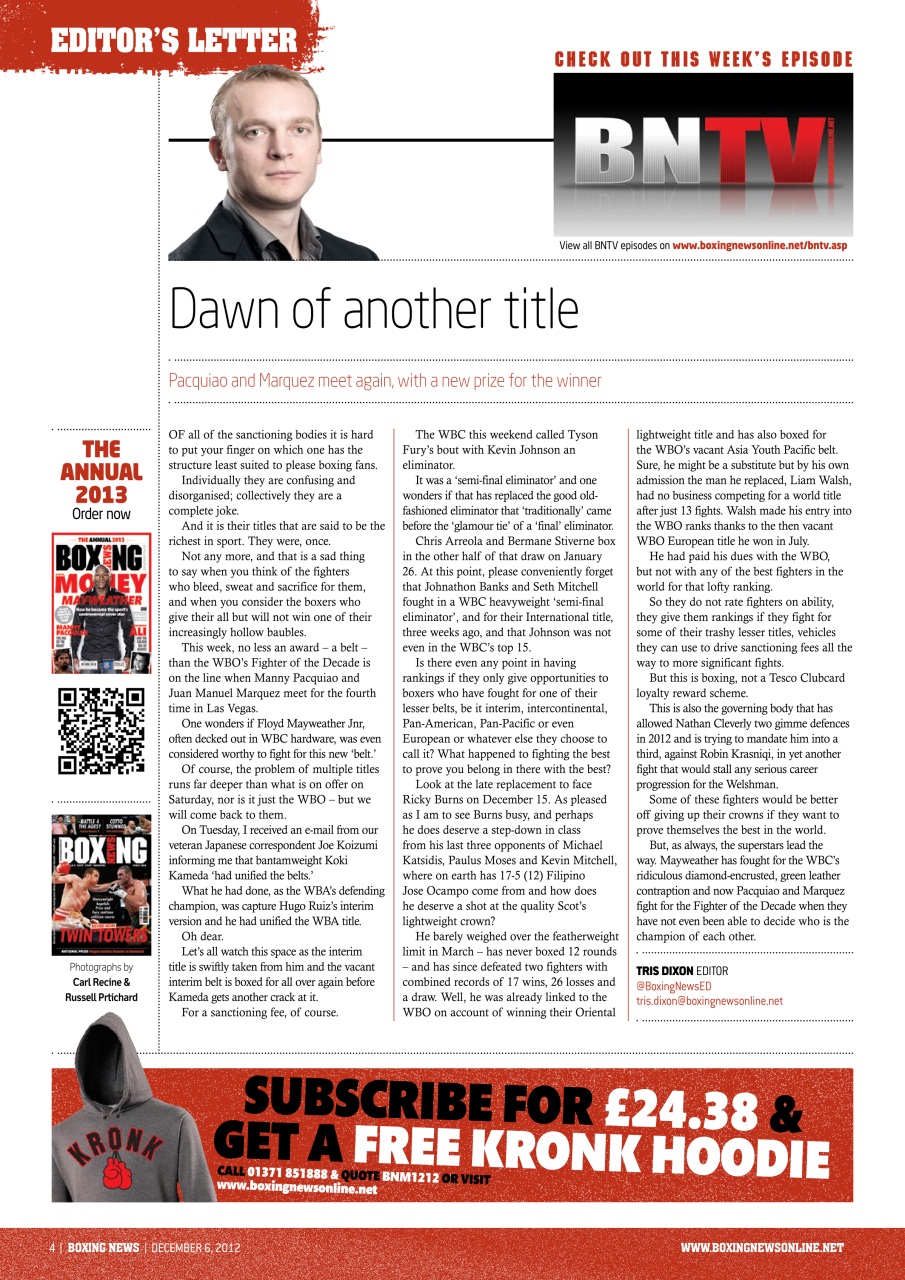 Boxing News Preview Pages