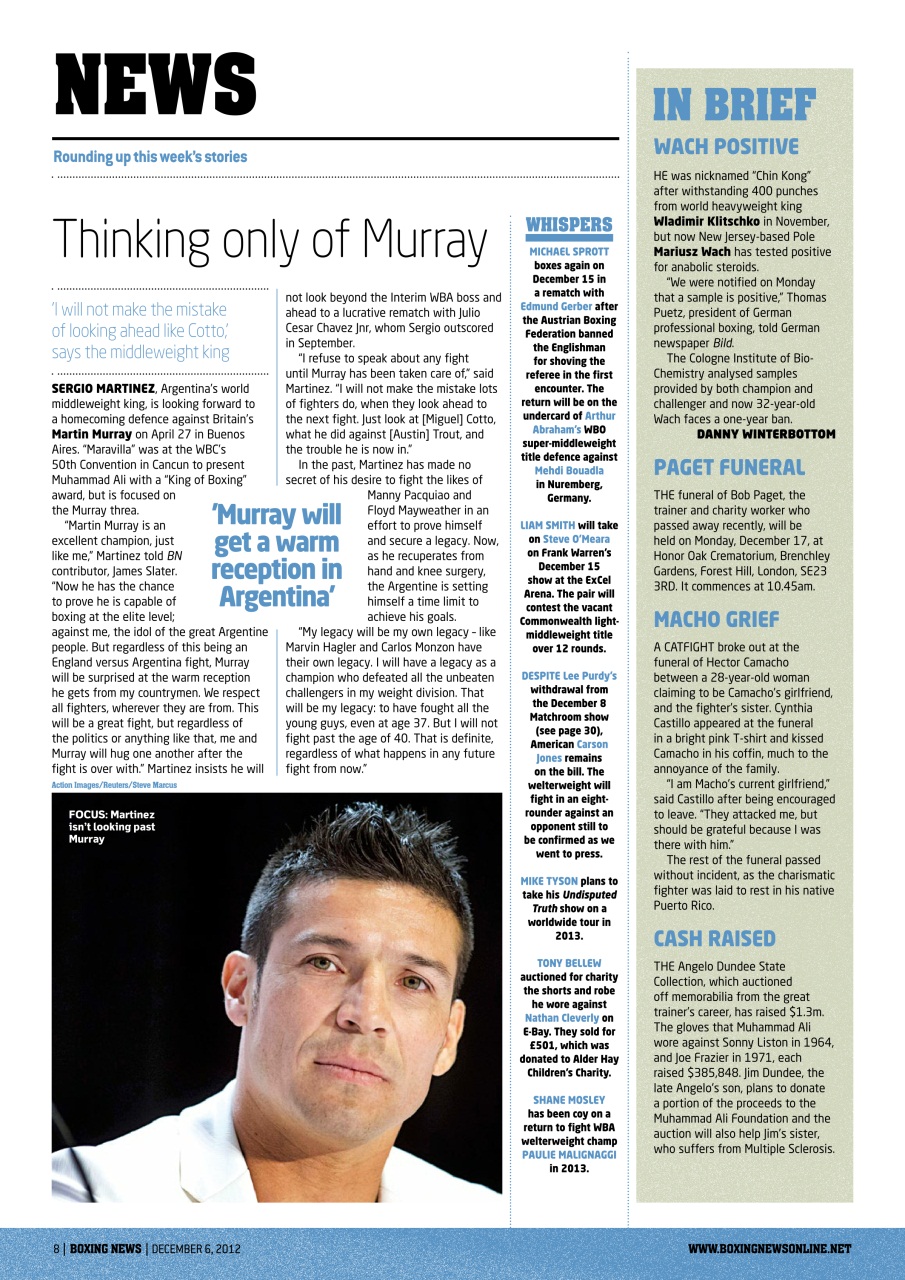 Boxing News Preview Pages