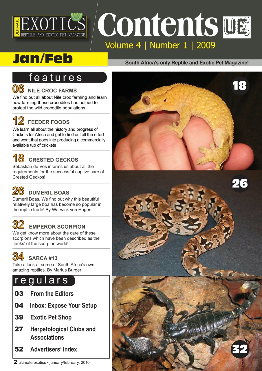 Ultimate Exotics Preview Pages