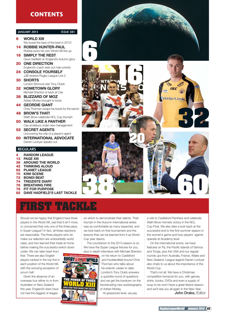 Rugby League World Preview Pages