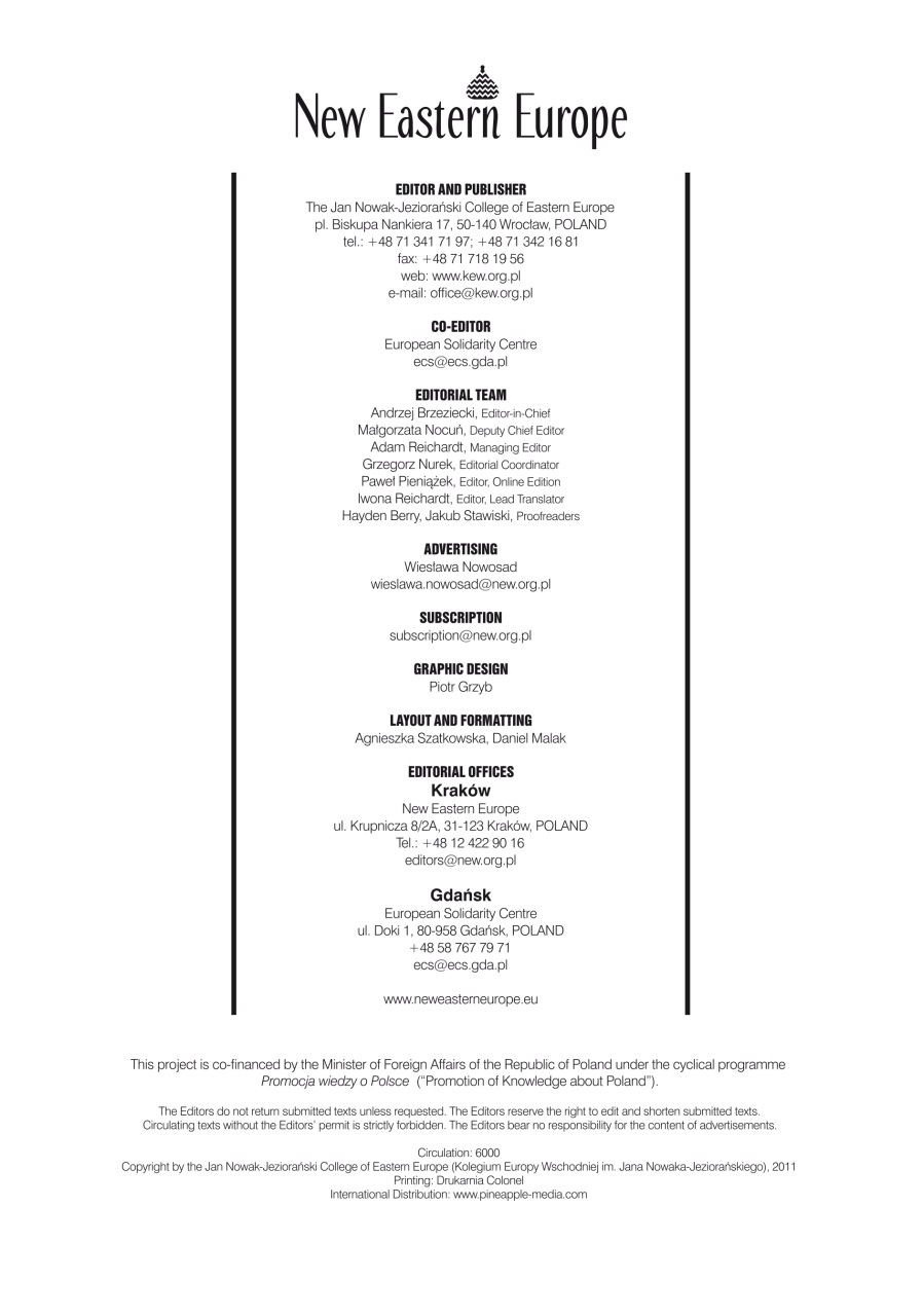 New Eastern Europe Preview Pages