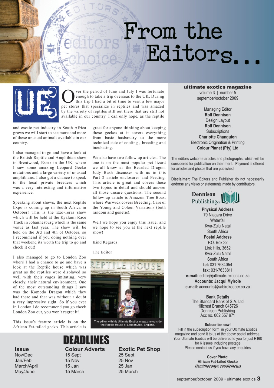 Ultimate Exotics Preview Pages