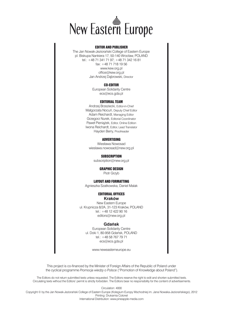 New Eastern Europe Preview Pages