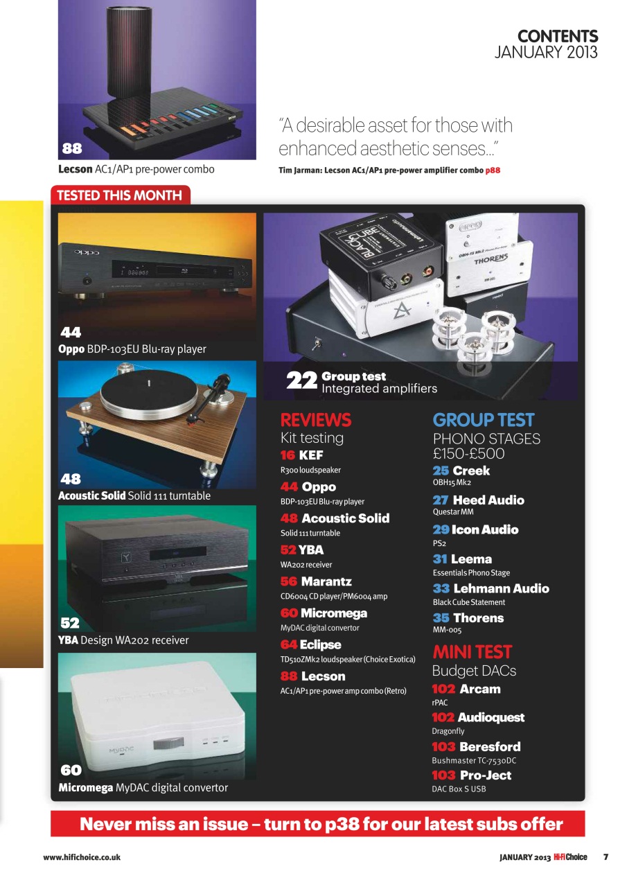 Hi-Fi Choice Preview Pages
