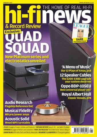 Hi-Fi News issue January 2013