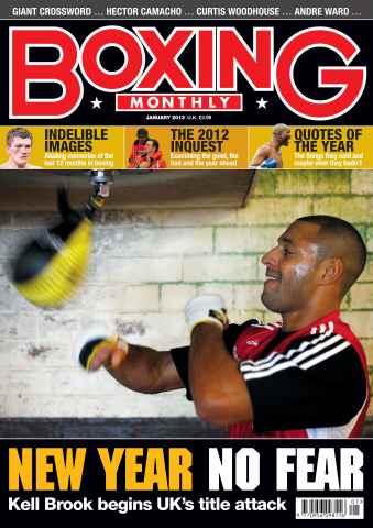 Boxing Monthly issue Boxing Monthly January 2013