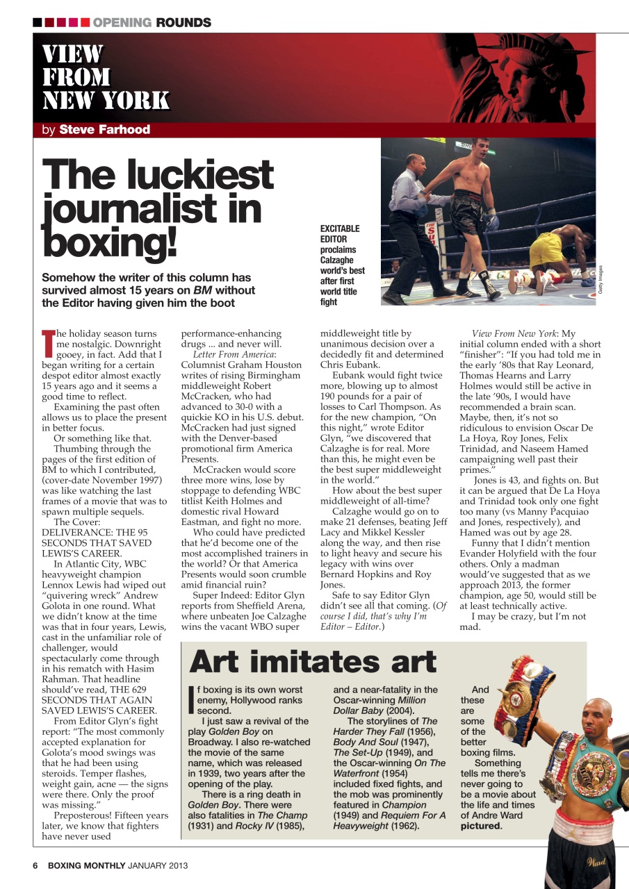 Boxing Monthly Preview Pages