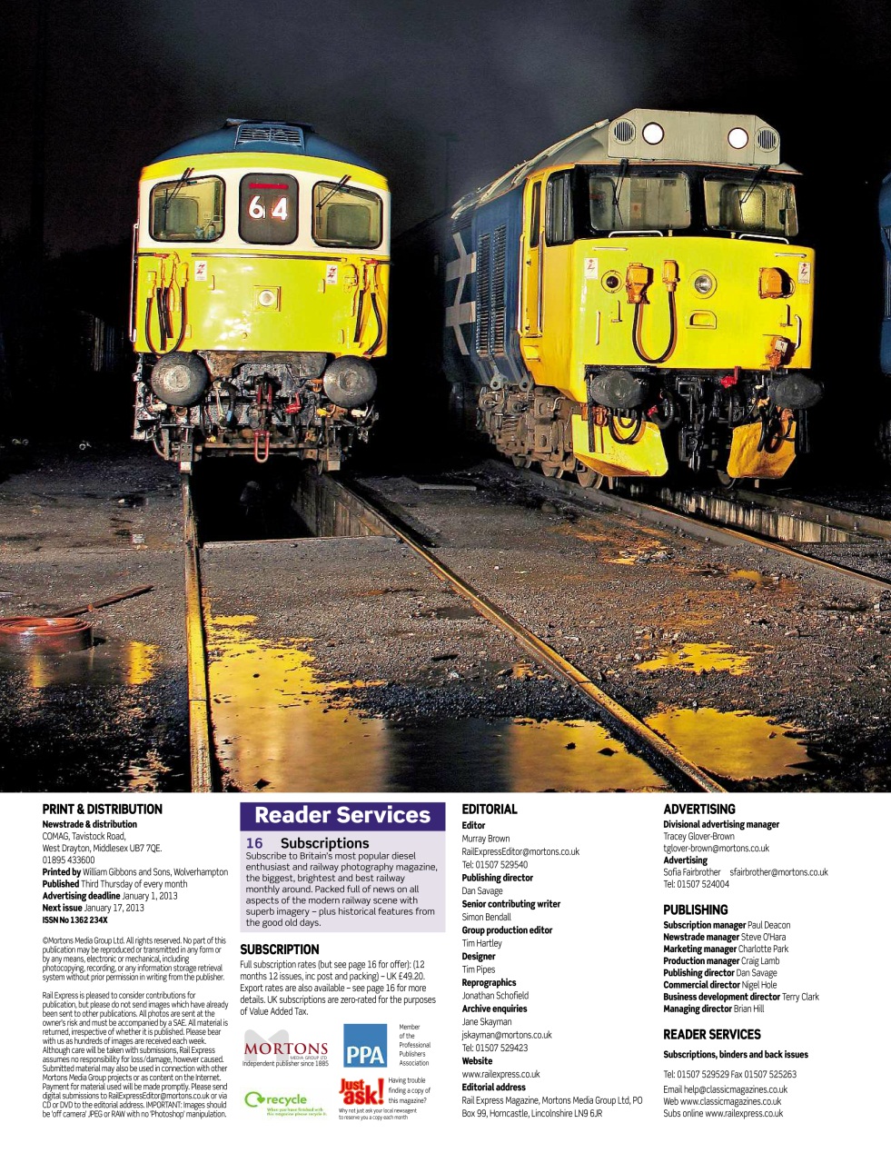 Rail Express Preview Pages