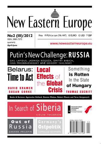 New Eastern Europe issue Issue 2 (III) - 2012