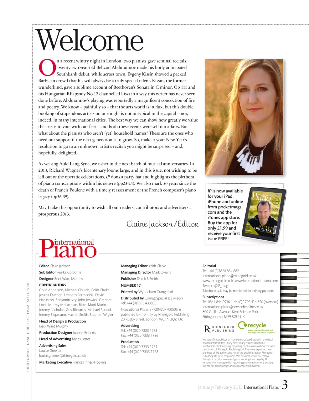 International Piano Preview Pages