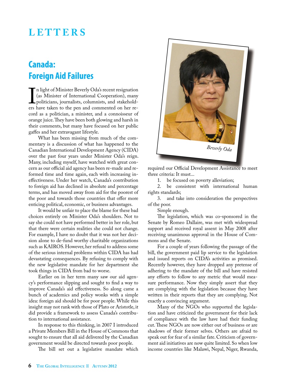 The Global Intelligence Preview Pages