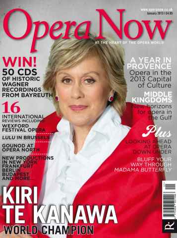 Opera Now issue January 2013