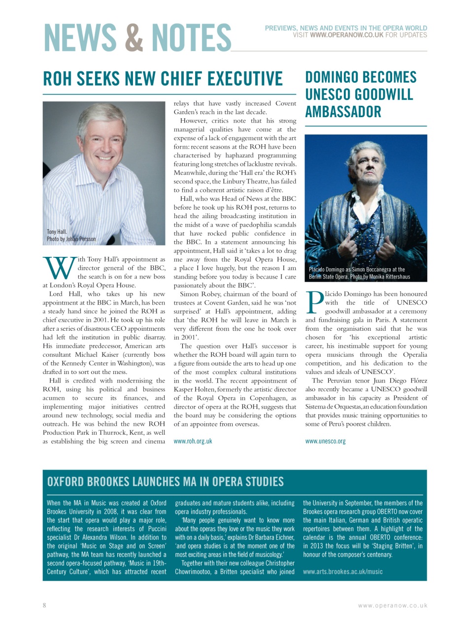 Opera Now Preview Pages