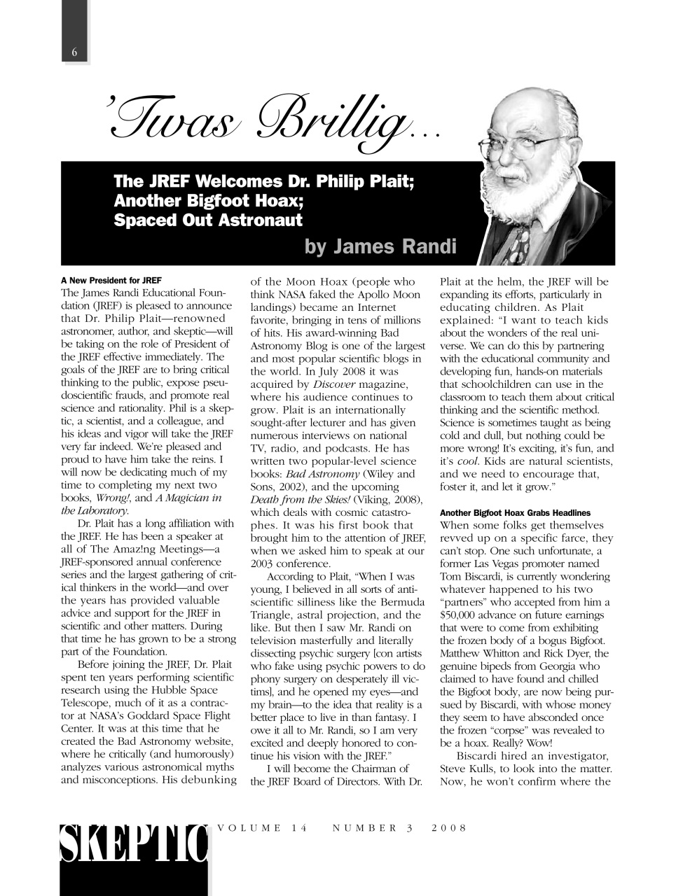 Skeptic Preview Pages