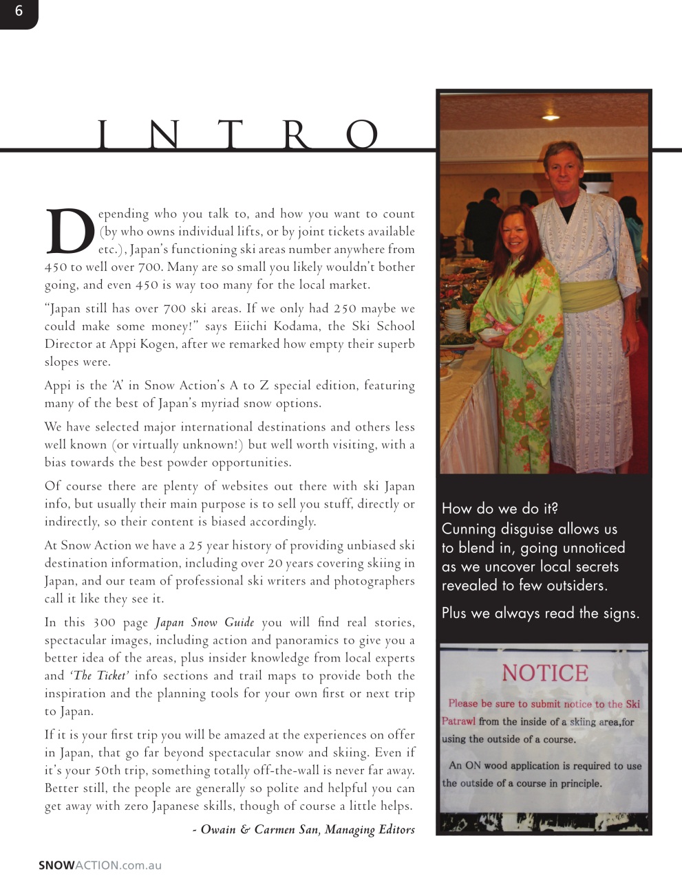 Snow Action Preview Pages